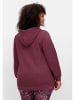 sheego by Joe Browns Kapuzensweatshirt in weinrot