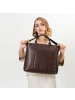 Farmhood Memphis Handtasche Leder 37 cm Laptopfach in dark brown 2