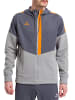 erima Squad Trainingsjacke mit Kapuze in slate grey/monument grey/new orange