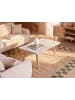 Beliani Couchtisch WALKER in Braun/Weiß - (W) 70 x (H) 40 x (L) 120 cm