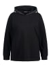 Ulla Popken Hoodie-Shirt in schwarz