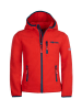 Trollkids Fleece-Jacke mit Kapuze "Stavanger" in Rot/Petrol