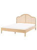 Beliani Doppelbett HOUNOUX in Braun - (W) 167 x (H) 119 x (L) 207 cm