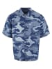 Urban Classics Short Sleeve Shirt in bluelasercamo