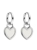 PURELEI Ohrringe Heart Charm Silber