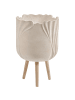 Beliani Outdoor Blumentopf ARPONE in Beige - (W) 36 x (H) 57 x (L) 36 cm