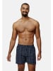 DANISH ENDURANCE Boxershorts Organic Woven in blue/grey mix