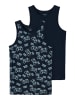 name it Jungen Unterhemden 2 er Pack "Game Over" Dark Sapphire-86