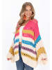 IZIA Cardigan in offwhite multicolor