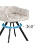 B&D Home 2er-Set: Drehstuhl DIETER in Grau - (B)56 x (H)84 x (T)61 cm