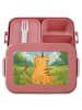 Mr. & Mrs. Panda Brotdose Einhorn Katze Design ohne Spruch in Rot Pastell