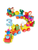 Bieco Spielwaren Geburtstagszug Holz Safari mit Zahlen 0-9 - ab Geburt in Mehrfarbig