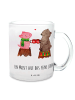 Mr. & Mrs. Panda Teeglas Glühschwein Sause mit Spruch in Transparent