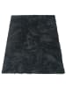 KADIMA DESIGN Hochflor Teppich Shaggy waschbar Unifarben Schlafzimmer in Anthrazit