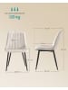 SONGMICS 6er-Set: Esszimmerstuhl in Beige – (B)48 x (H)80 x (T)57 cm