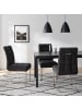 home24 home24 Freischwinger 2er Set Typ A (2er Set) - Dunkelgrau - Flachgewebe & Edelstahl - 48.0 x 96.0 x 64.0 cm in Dunkelgrau