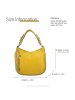 Florence Leder Schultertasche, Shopper Florence Tasche gelb ca. 30cm