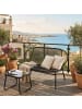 SONGMICS Gartenbank Feliks in Schwarz - (B)138.5 x (H)79 x (T)70 cm