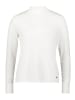 BETTY & CO Langarm-Shirt mit Rippenstruktur in Rohweiß