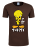 Logoshirt T-Shirt Looney Tunes - Tweety in braun