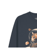 wat? Apparel Sweatshirt Catstronaut in India Ink Grey