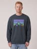 wat? Apparel Sweatshirt Retro Landscape in India Ink Grey