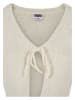 Urban Classics Urban Classics Damen Ladies Tied Cropped Feather Cardigan in whitesand