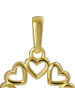 GoldDream Anhänger Gold 333 Gelbgold - 8 Karat Herzen Kettenanhänger