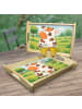 Mr. & Mrs. Panda Holz Tablett Kuh Design ohne Spruch in Weiß