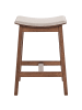 Beliani 2-tlg Barhocker DIXON in Beige/Braun
