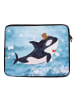 Mr. & Mrs. Panda Notebook Tasche Orca Zylinder ohne Spruch in Oceanblue