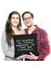 Mr. & Mrs. Panda Kopfkissen Wir mussten die Kinder... mit Spruch in Schwarz