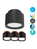 näve LED Spot "TRIMES" in schwarz - (L)14 cm x (B)14 cm x (H)10 cm - EEK E