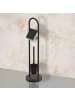 relaxdays WC Garnitur in Schwarz - (H)79 x Ø 22 cm