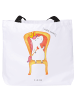 Mr. & Mrs. Panda Tote Bag Einhorn Prinzessin ohne Spruch in Weiß