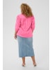 KAFFE curve Bluse kurzarm KCkarlia Regular fit in Pink Power