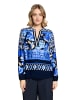 Betty Barclay Longbluse mit Stehkragen in Dunkelblau/Blau