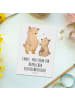 Mr. & Mrs. Panda Postkarte Tante Eisdielenmeisterin mit Spruch in Weiß