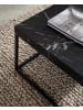KADIMA DESIGN Couchtisch 60x60x38 cm Sofatisch in Marmor-Optik Modern, in Schwarz