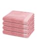 Ross 4 X Handtuch im Set Doubleface Stripes in Altrosa