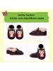 Sayoyo Baby Krabbelschuhe aus Leder, weiche Lauflernschuhe mit rutschfester Sohle 