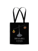 Mr. & Mrs. Panda Schultasche Sternzeichen Waage mit Spruch in Schwarz