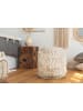 Kayoom Sitzkissen Pouf Bohist 325 35 x 35 cm in natural