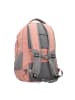 travelite Basic Rucksack 45 cm Laptopfach in rosa-grau