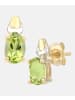 Diamant L'éternel Ohrringe aus 375 Gelbgold mit Peridot