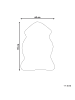 Beliani Schaffell MUNGO in Braun - (W) 63 x (H) 3 x (L) 95 cm