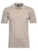 Ragman Softknit-Polo mit Brusttasche, kurzarm in Beige