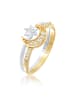 Elli Ring 925 Sterling Silber Astro, Halbmond, Ring Set, Stern, Sterne in Bunt