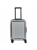 Valentino Bags Explorer Carry On - 4-Rollen-Kabinentrolley mit Getränkehalter 53 cm USB in silver