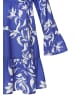 LASCANA Longbluse in royalblau-creme